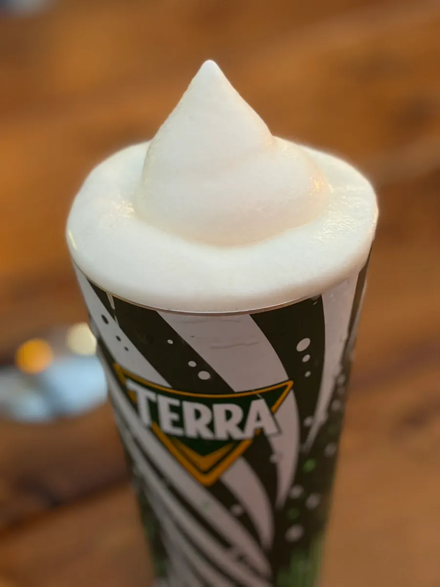 Ordered cream draft beer