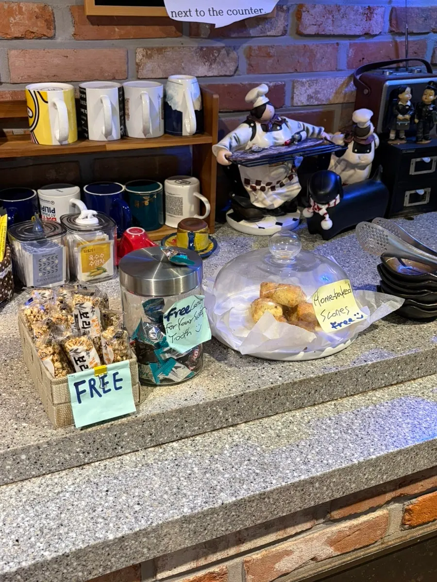 Jjimdak meal finished with free dessert