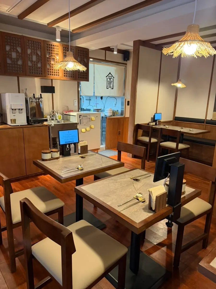 Calm hanok restaurant interior