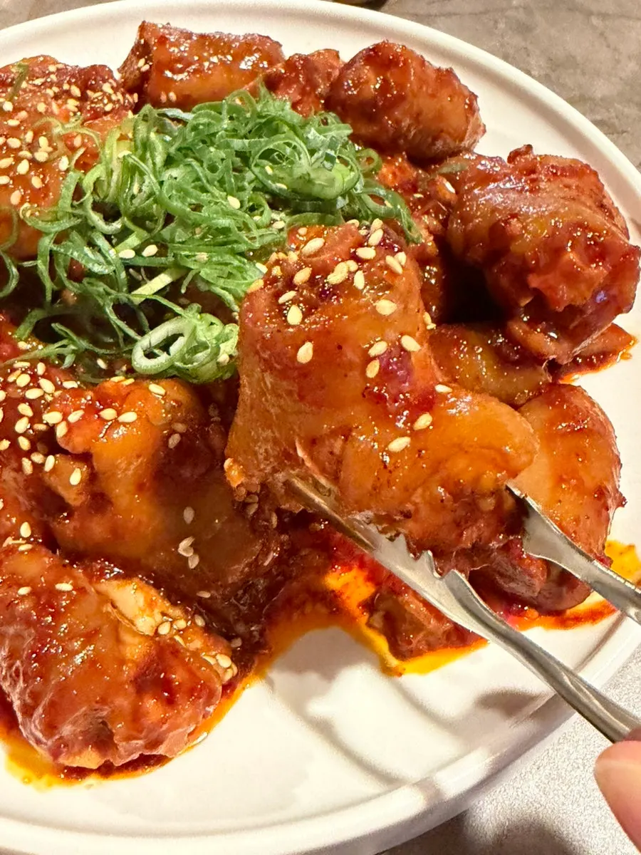 Spicy pork tail stew