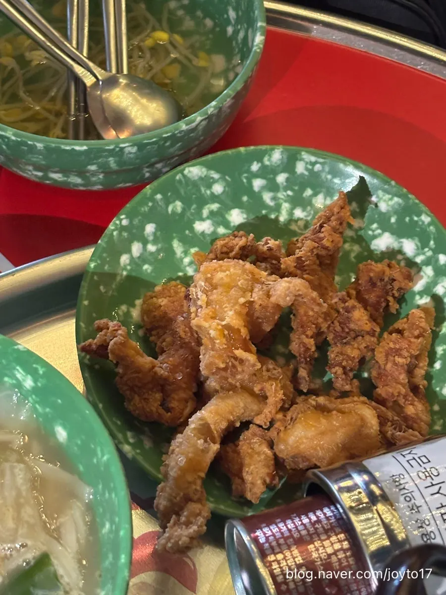 Crispy chicken skin fritters
