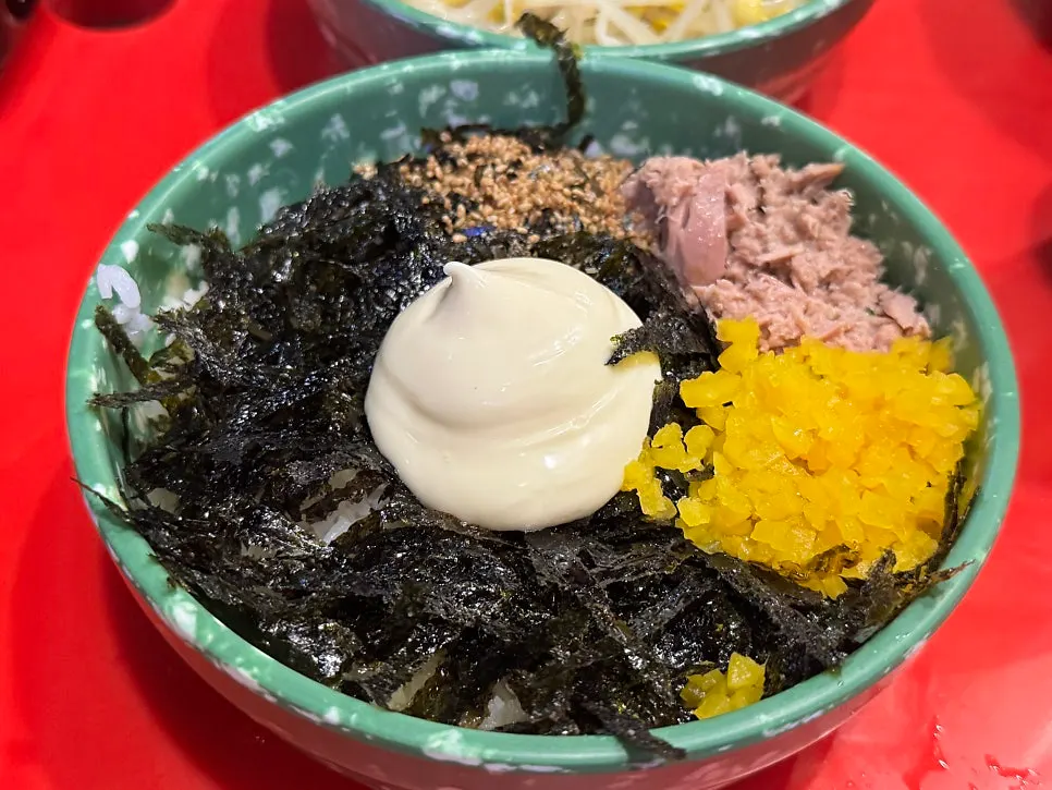 Rice balls generously filled with tuna mayo