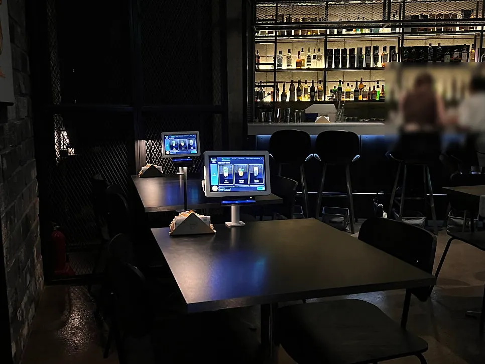 Interior bar space at Bitters