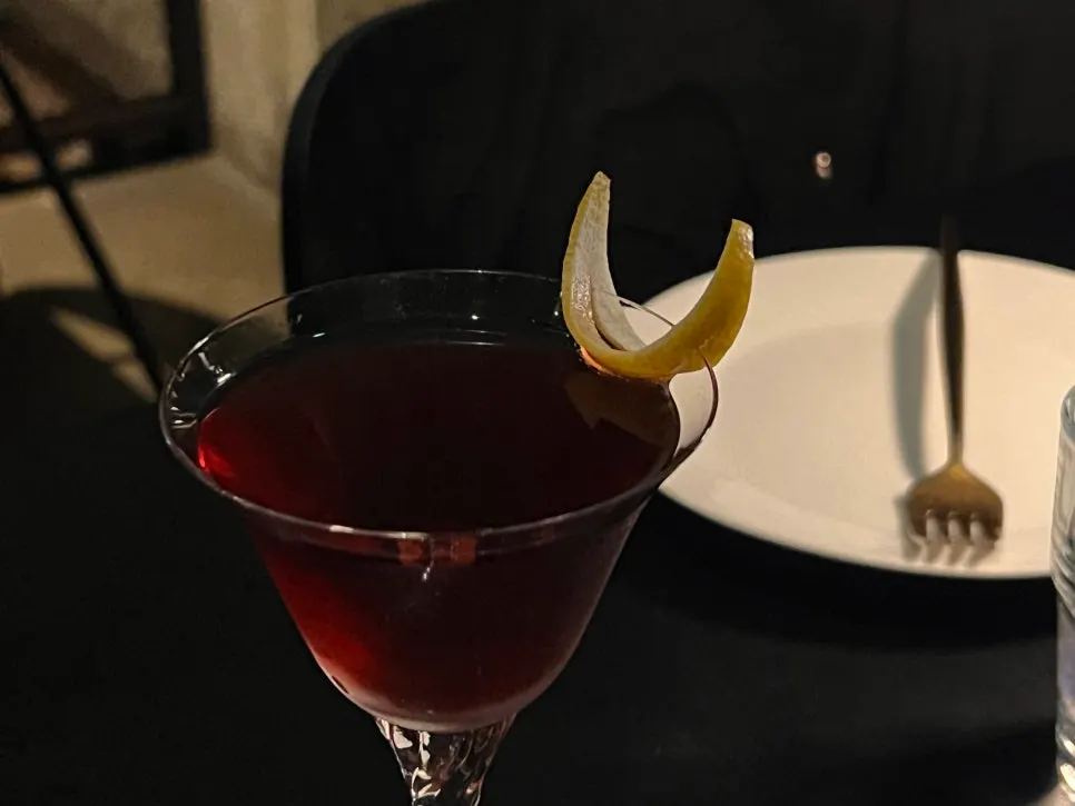 The Sinclair cocktail at Bitters