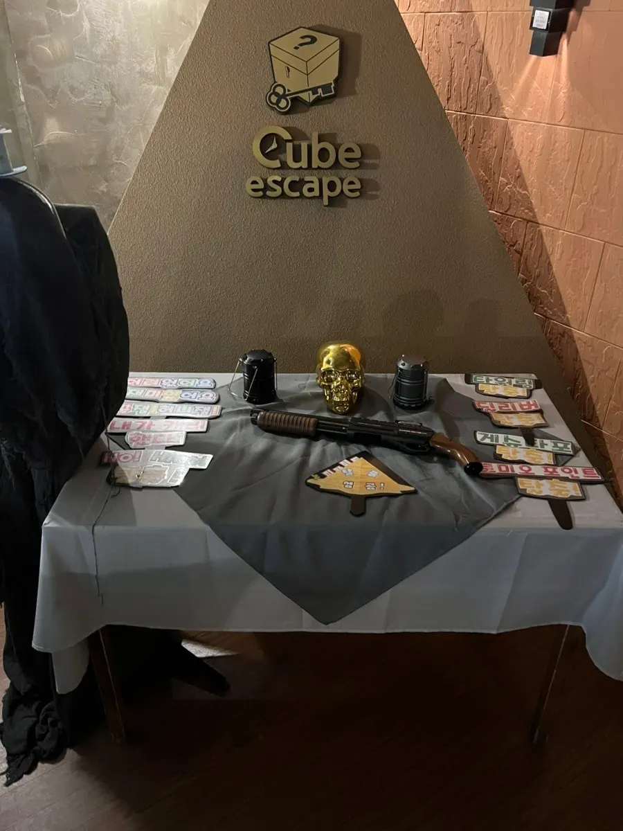 Photo zone at Cube Escape Hongdae Branch