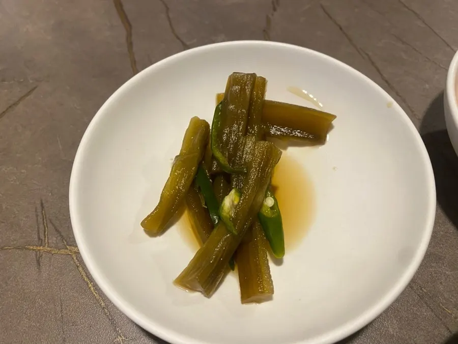 Gungchae pickles and kimchi side dishes