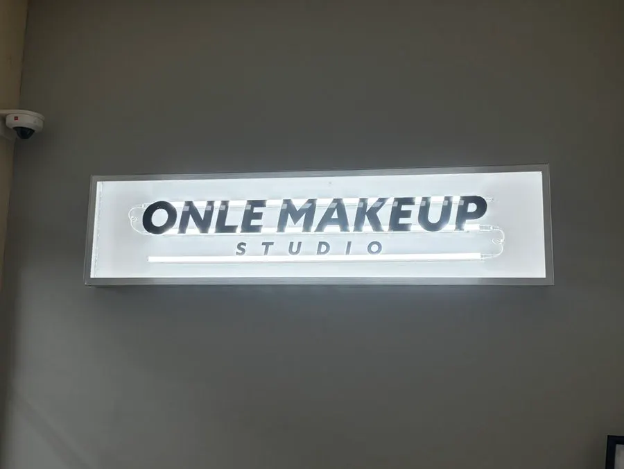 Spacious makeup area inside Today Makeup