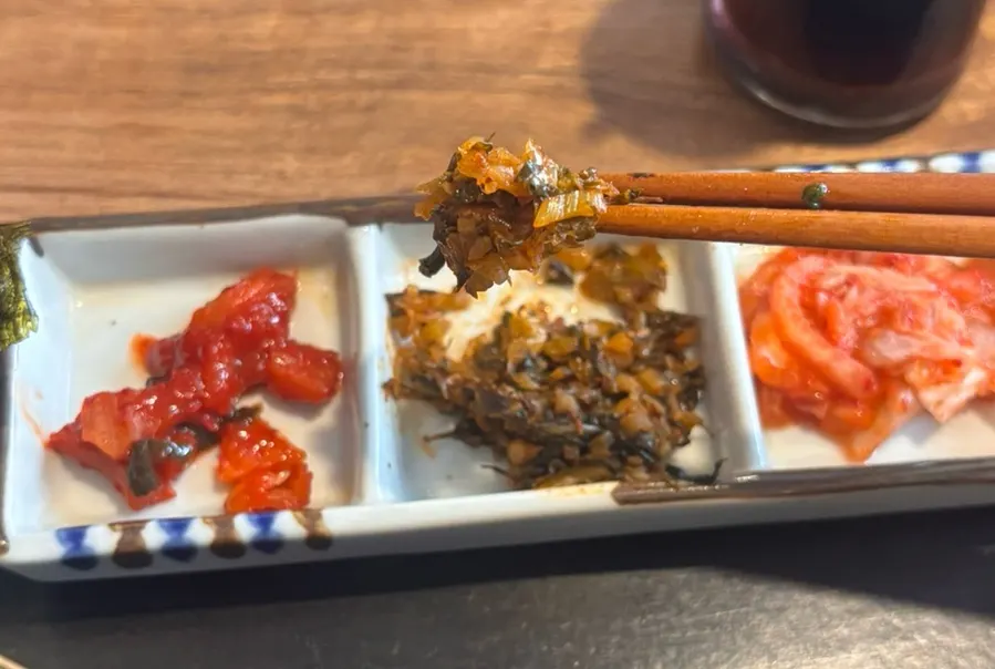 오차즈케 곁들임 김과 밑반찬