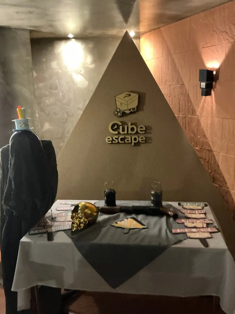 Monkey House theme signage and waiting area