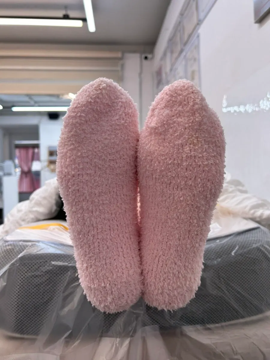 족욕 후 각질 연화 약품 준비 모습