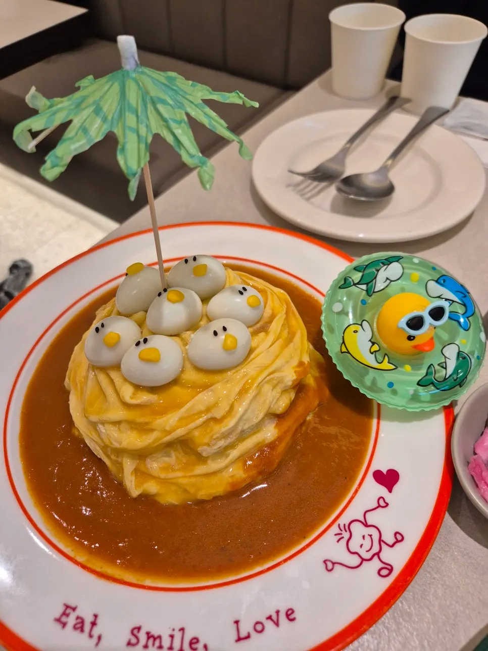 오밀 러버덕오므라이스 메뉴