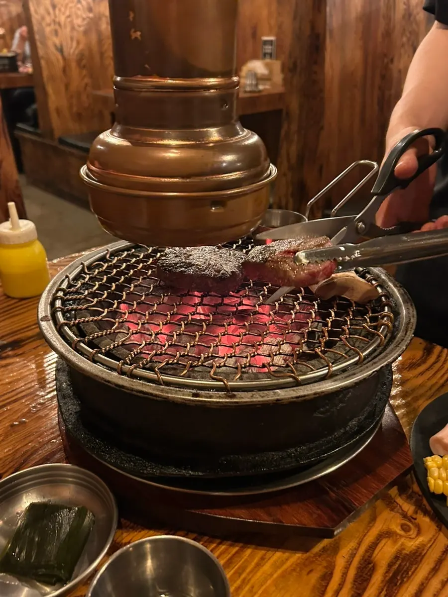 오늘의 한우 등심 플레이팅 클로즈업