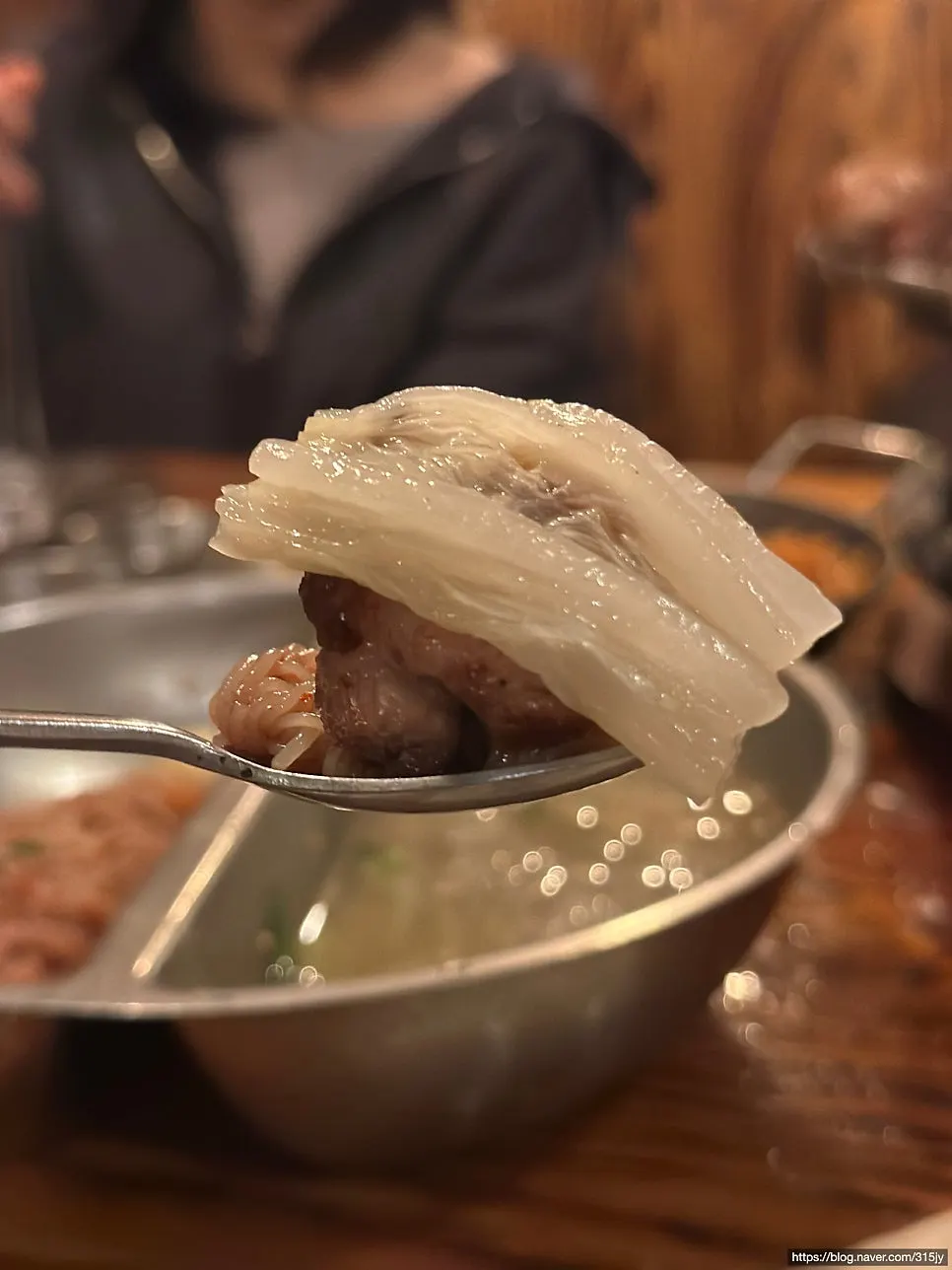 Noodles lifted up with chopsticks