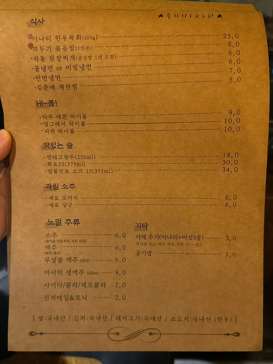 Full spread of the basic side dishes