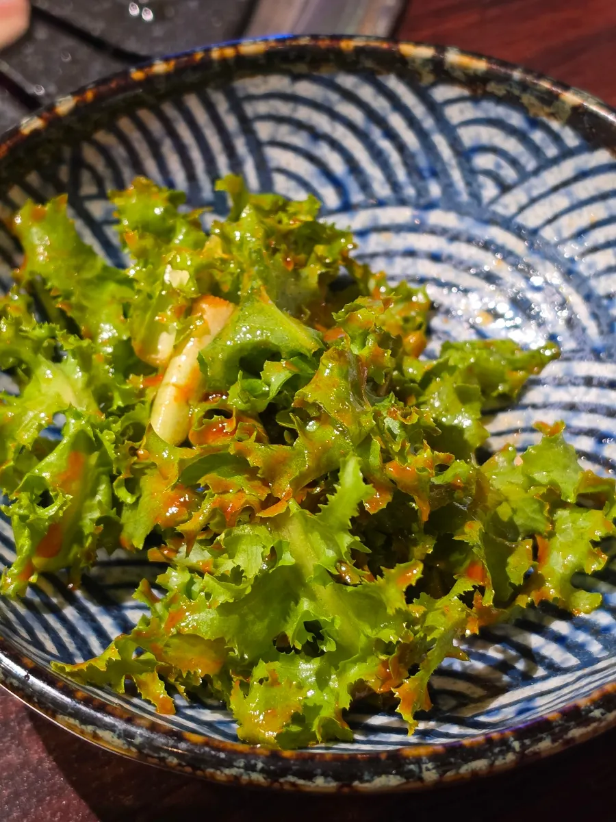 Bibim guksu included in the meat set