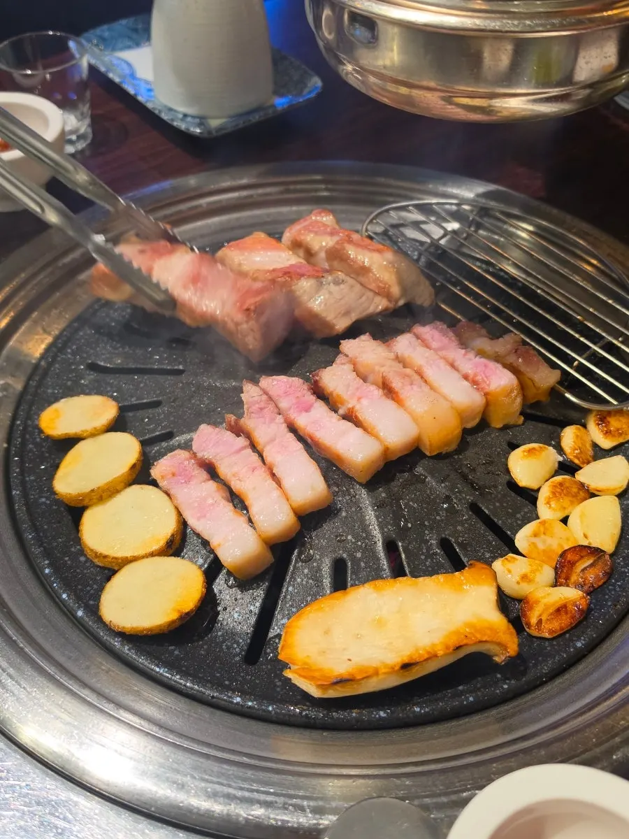 Juicy pork belly at Gogi Salon