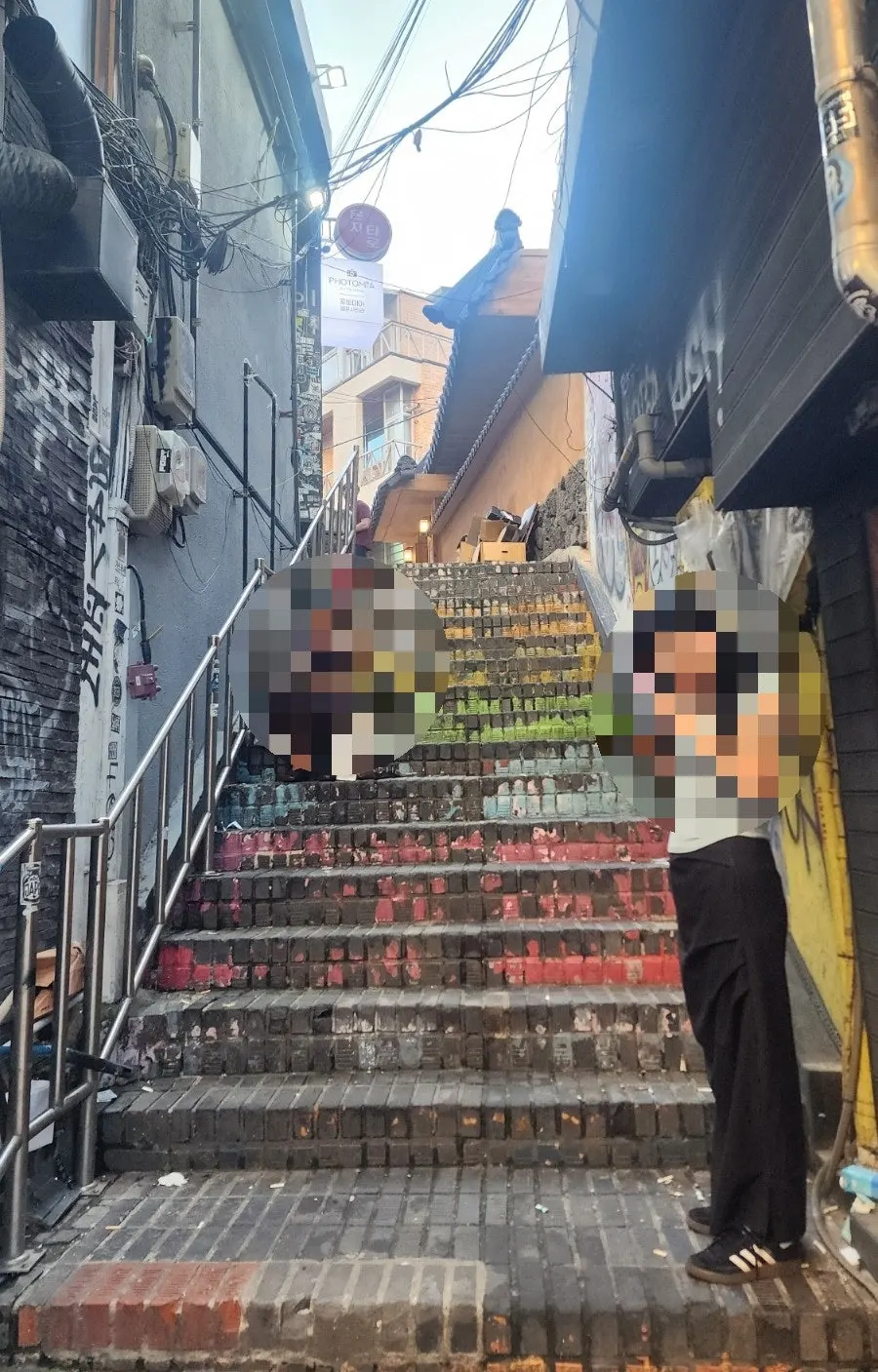 Anok exterior with a hanok atmosphere in a Hongdae alley