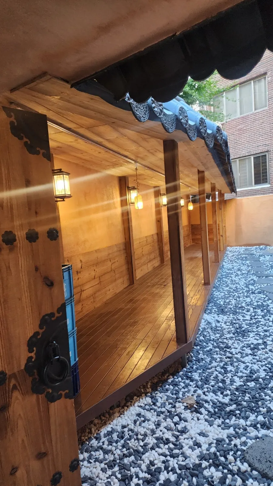 Anok exterior lit by soft lighting