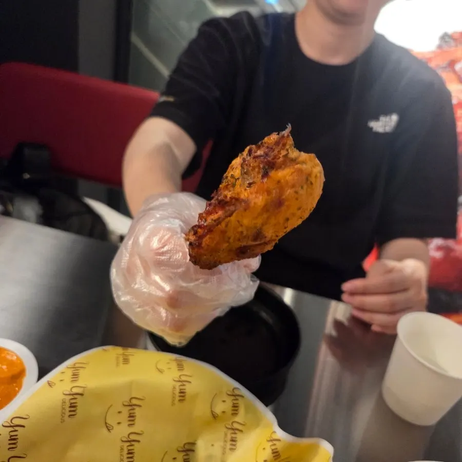 고추바사삭 조각 클로즈업