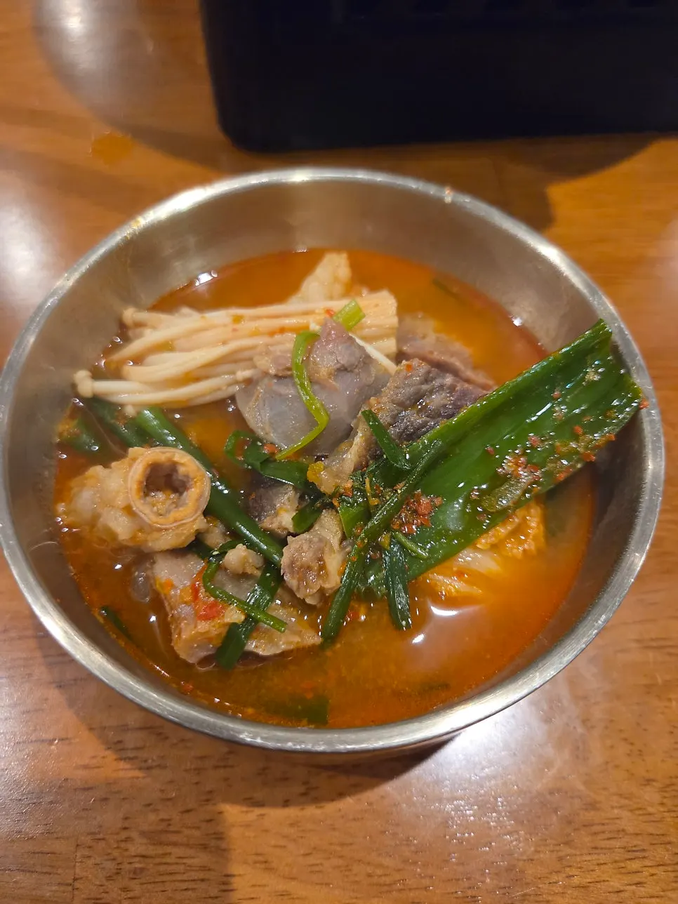 주문 전 세팅된 도온정 테이블