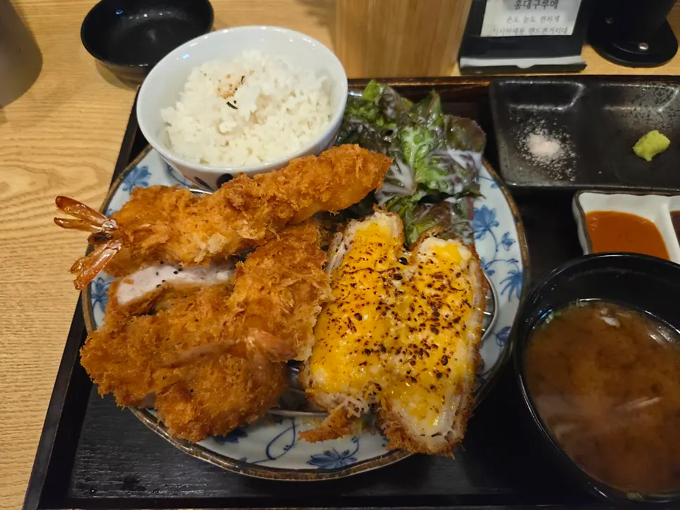 Table with things to enjoy while waiting