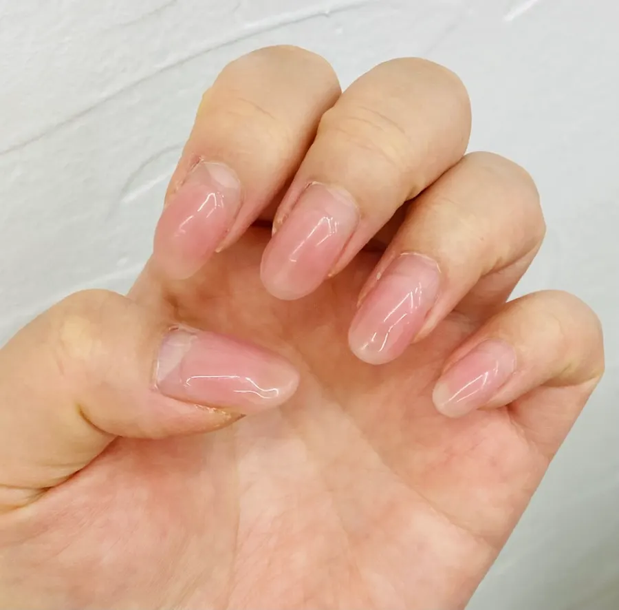 Overgrown nails and cuticles before gel removal