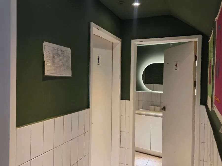 Lavamanos del baño bien cuidado