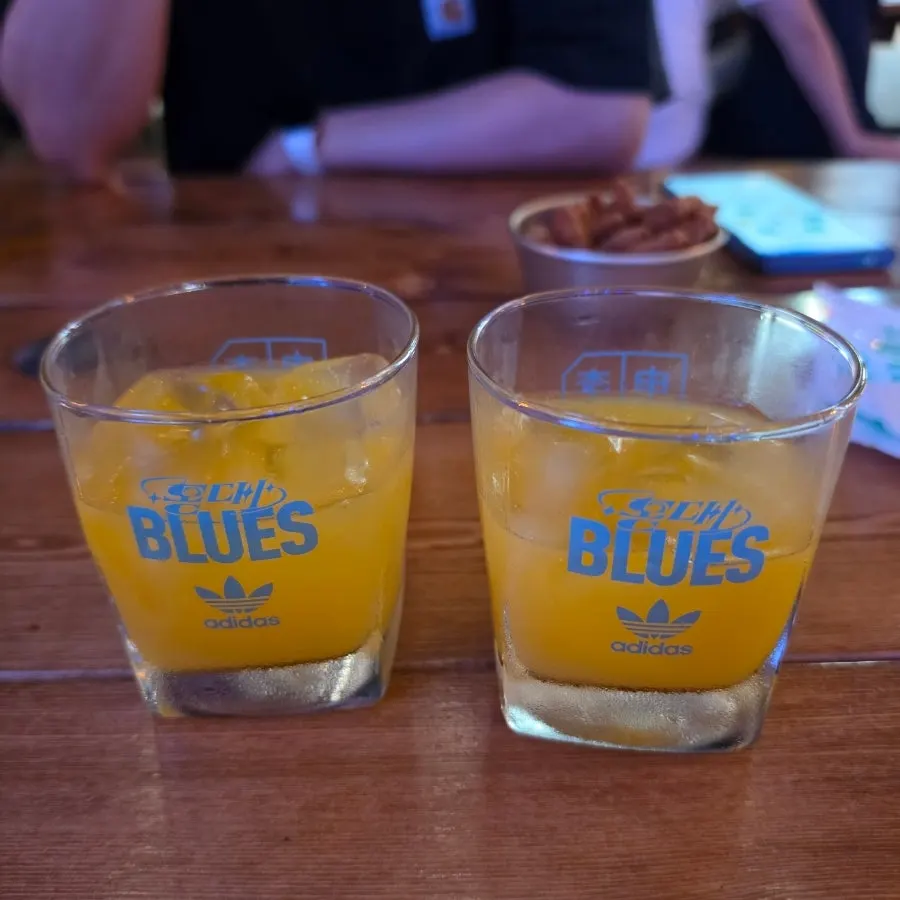 Orange juice served as the welcome drink