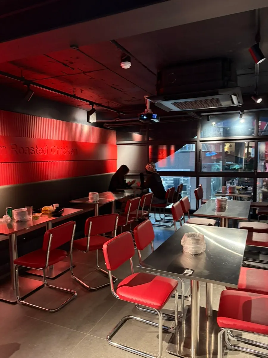Spacious tables on the 2nd floor