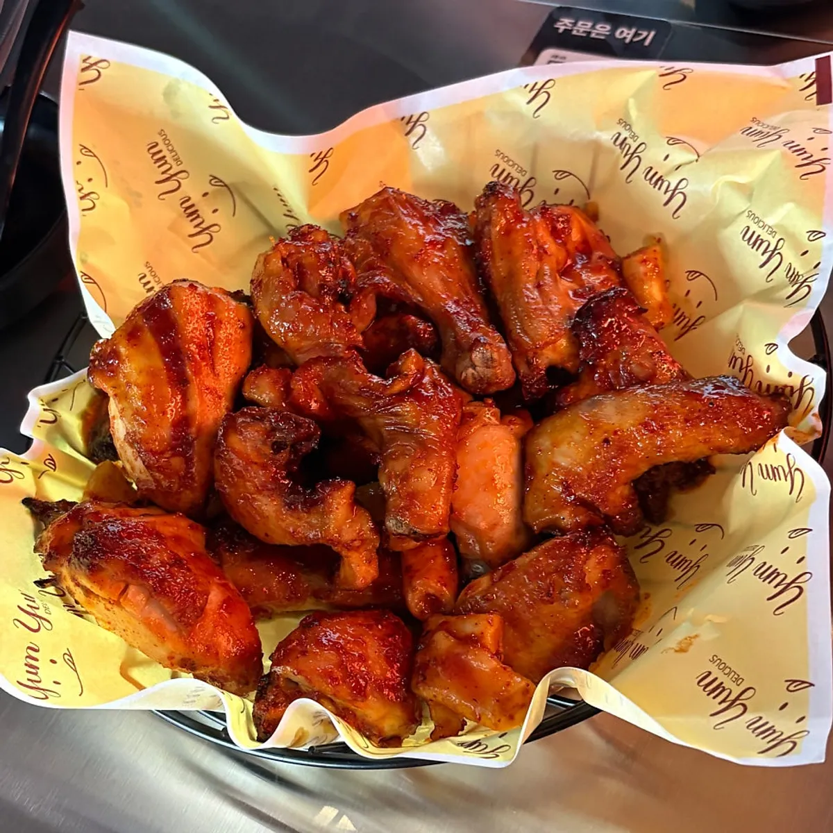 Full spread of the new pa-gireum tteokbokki chicken