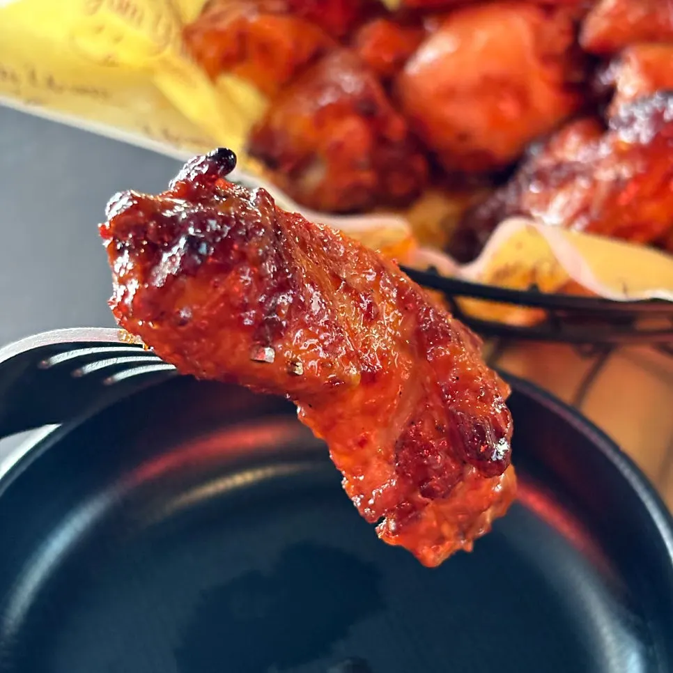 Pa-gireum tteokbokki chicken ordered as a whole bone-in bird