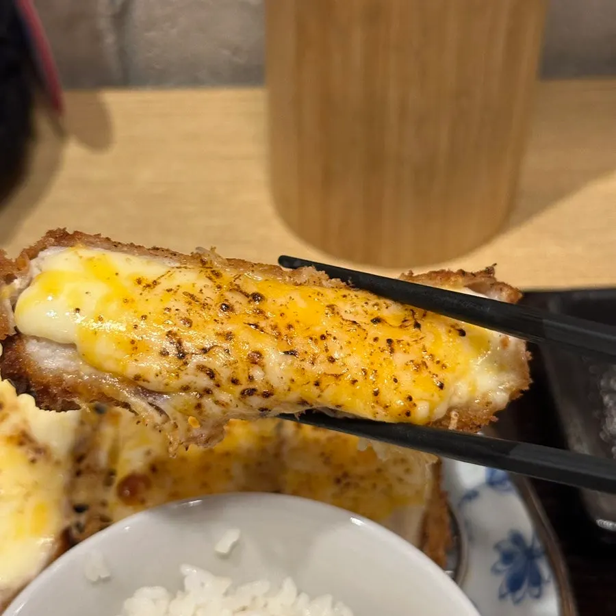Two sauces, regular tonkatsu sauce and spicy sauce