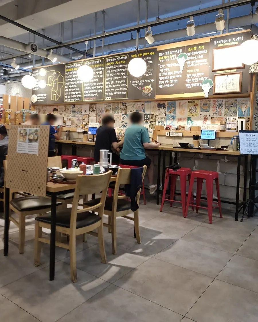Interior packed with customers