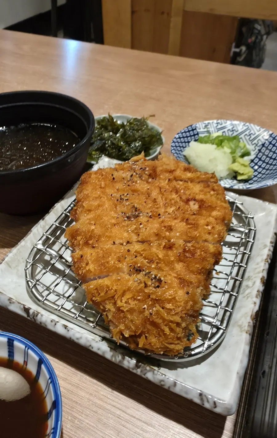 A plate of katsu from the set