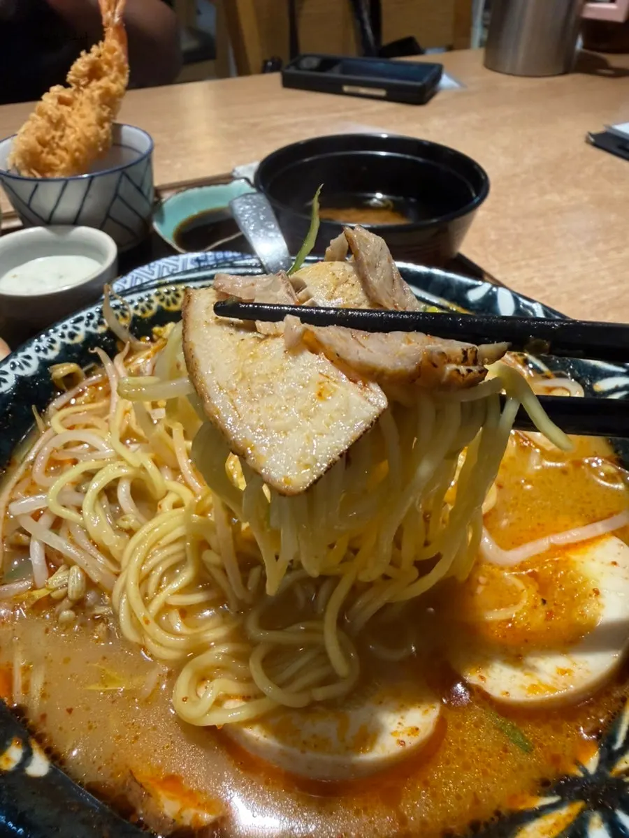 Tender, well-cooked chashu from the ramen