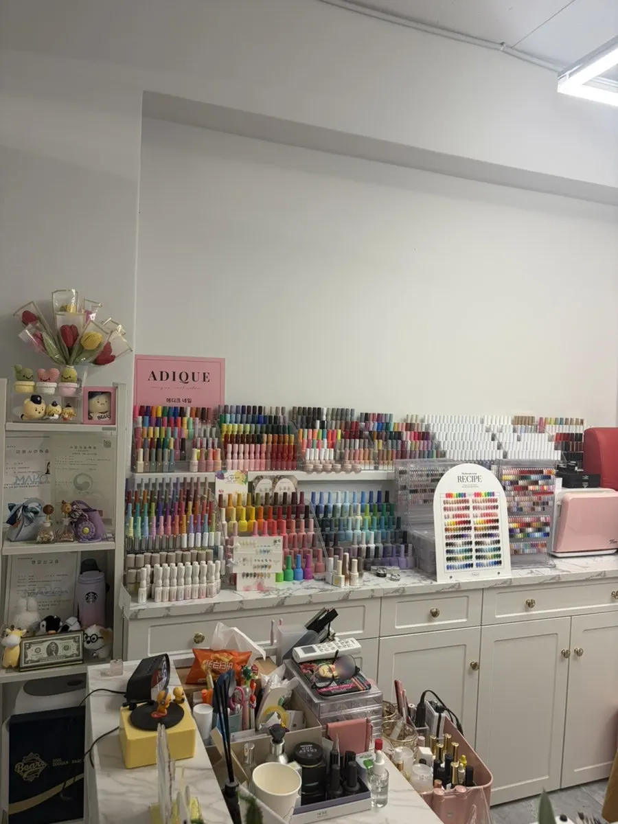 Side service areas where nail services are also available