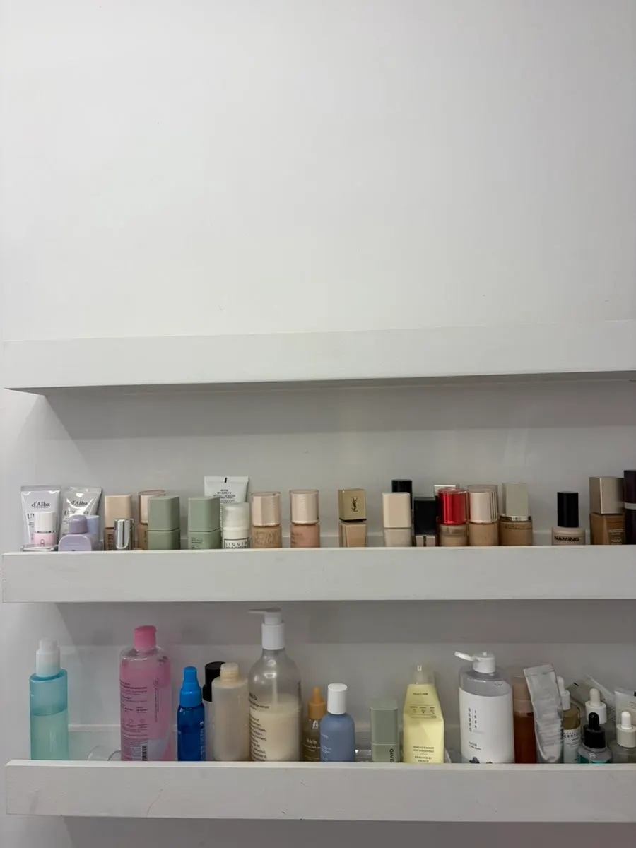 Makeup color products organized by brand