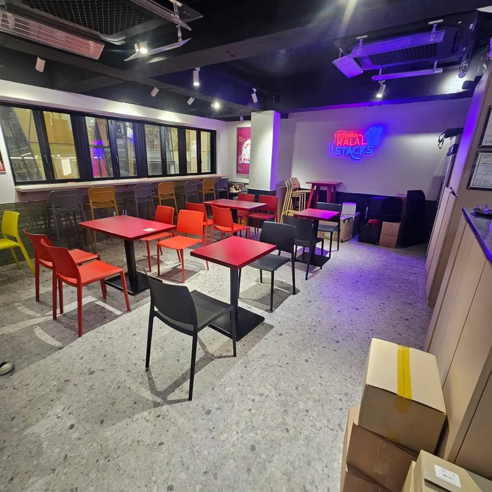 Table seating inside Halal Steaks