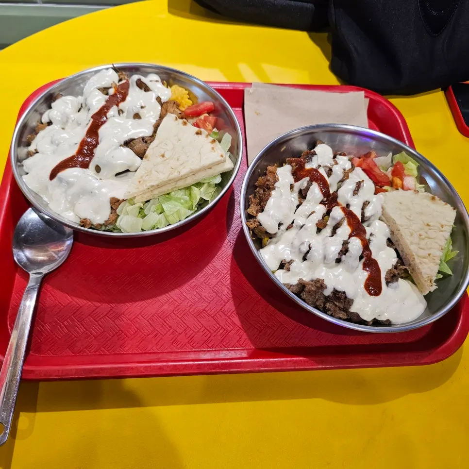 An emptied plate from Halal Steaks
