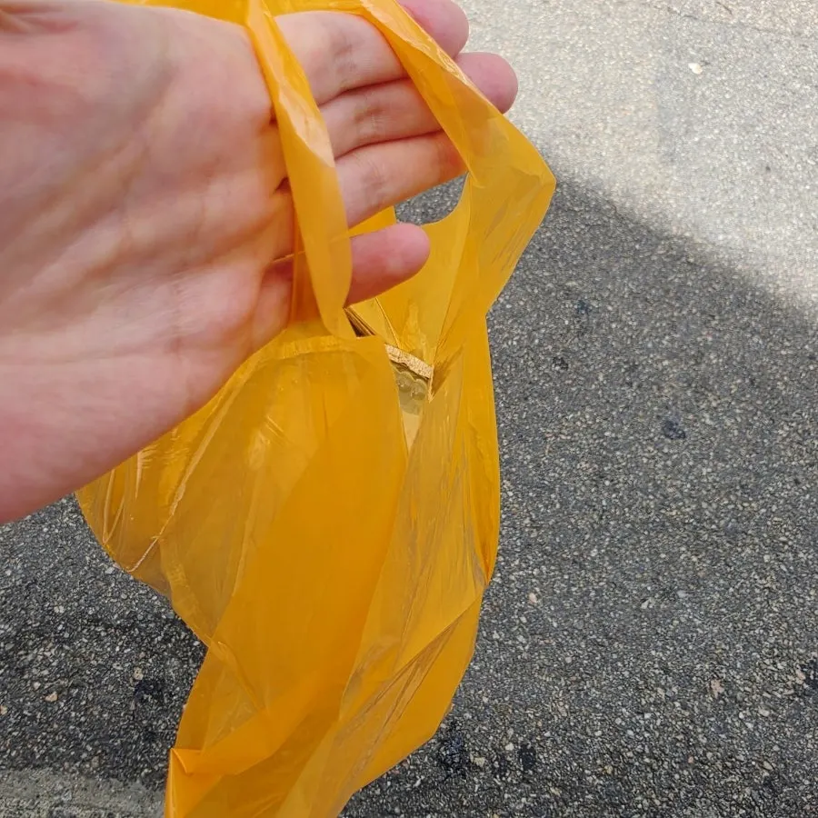 포장해 온 자이로플래터 스몰 2개