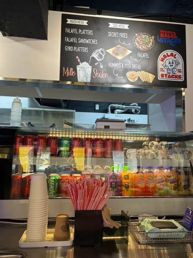 Interior tables at Halal Steaks