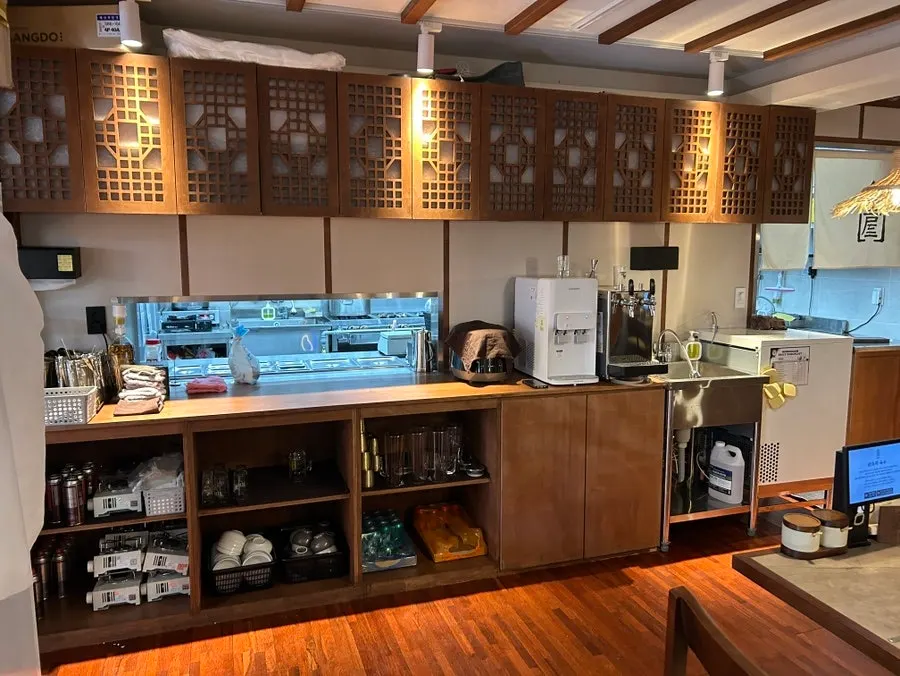 Dining area inside Anok