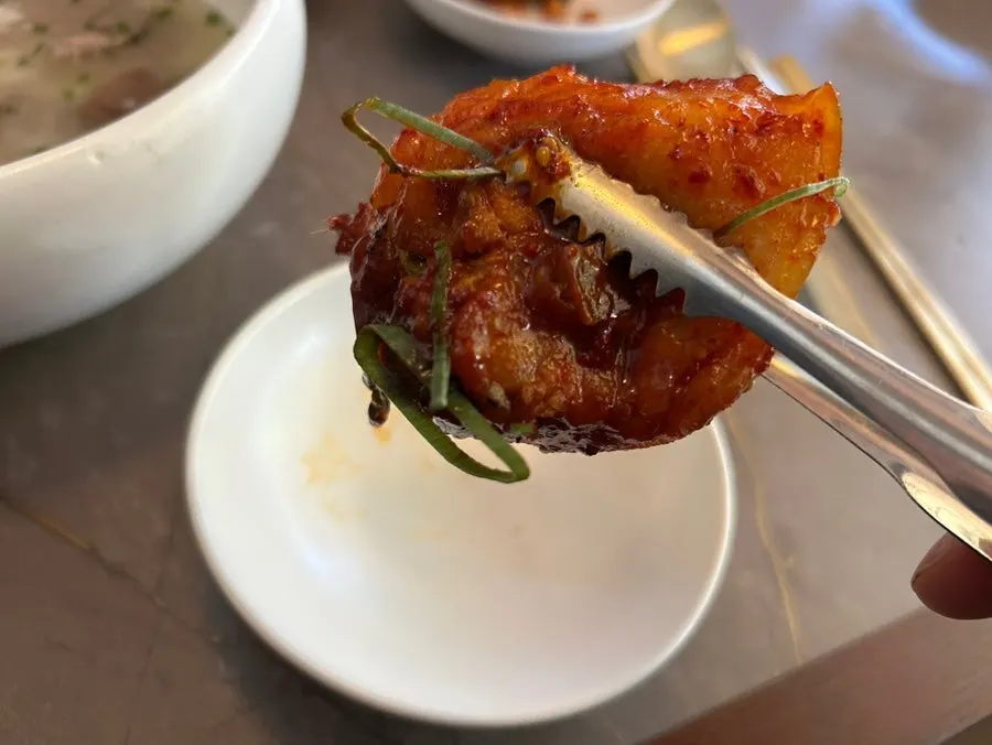 Anok’s sweet and spicy braised pork tail