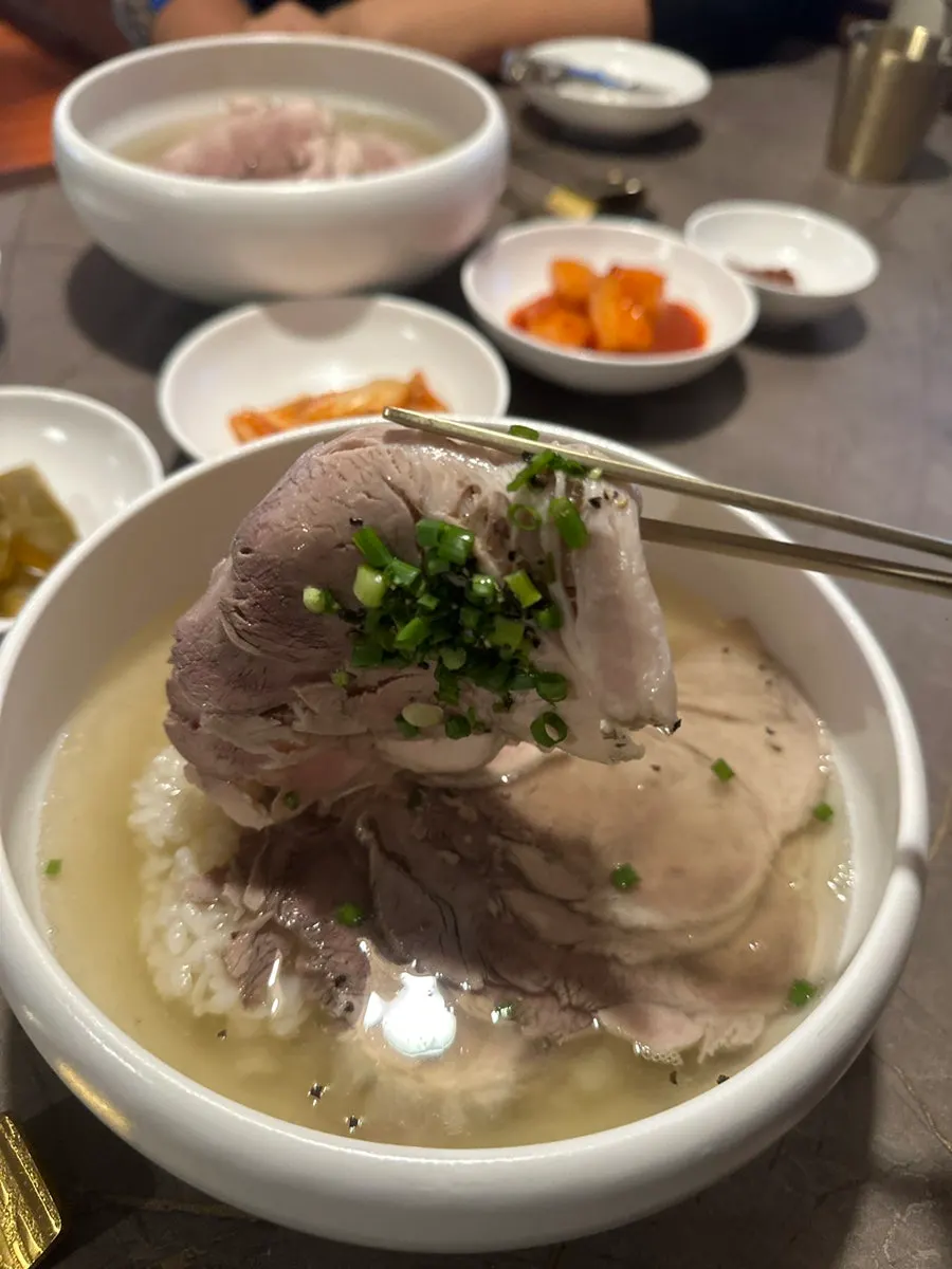 A warm bowl of clear gomtang