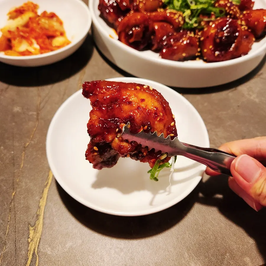 평양냉면과 함께 먹는 돼지꼬리찜