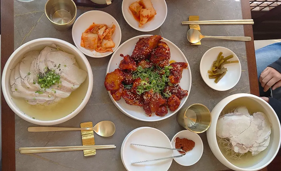 Chewy braised pork tail at Anok, a hanok-style restaurant in Hongdae