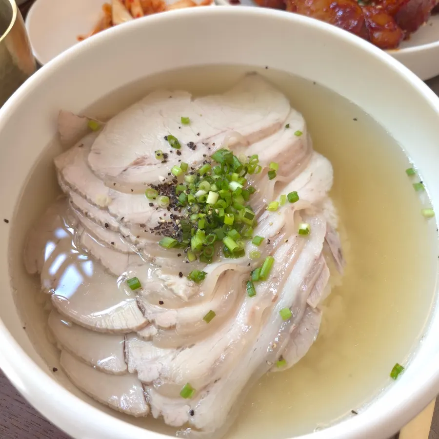 Chewy braised pork tail at Anok, a hanok-style restaurant in Hongdae