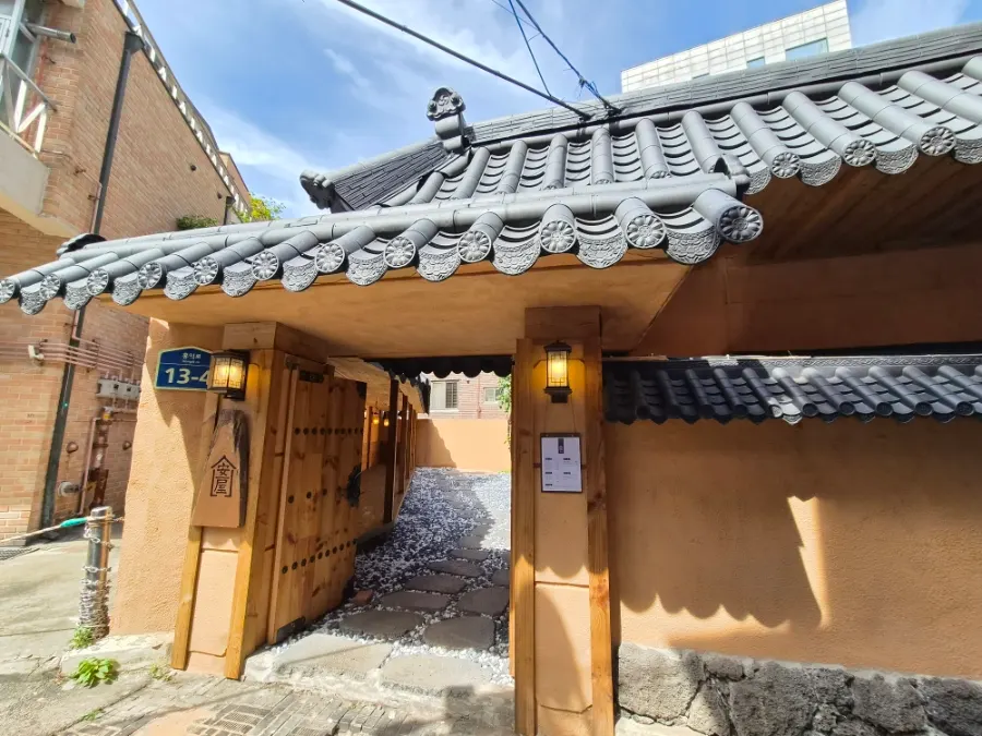 Chewy braised pork tail at Anok, a hanok-style restaurant in Hongdae