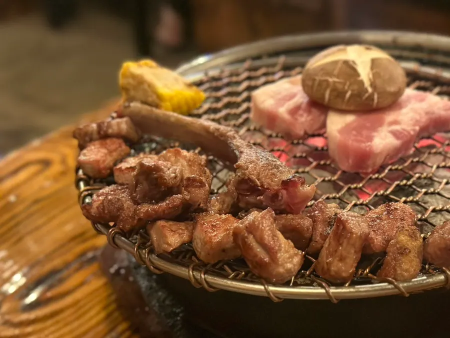 한우 한돈 2인세트 고기 접시