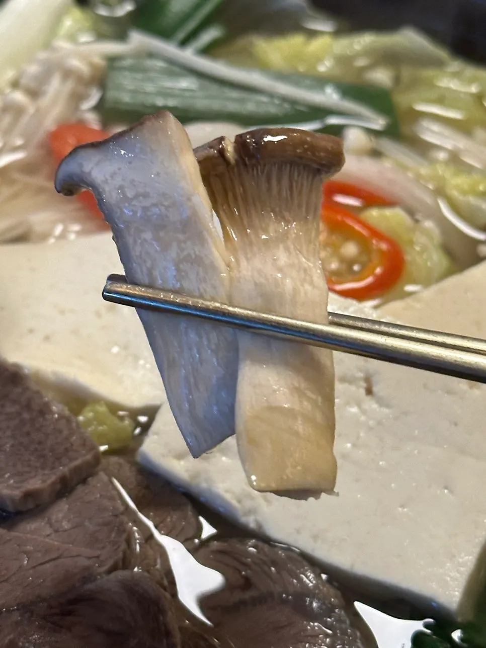 Large tofu soaked in broth